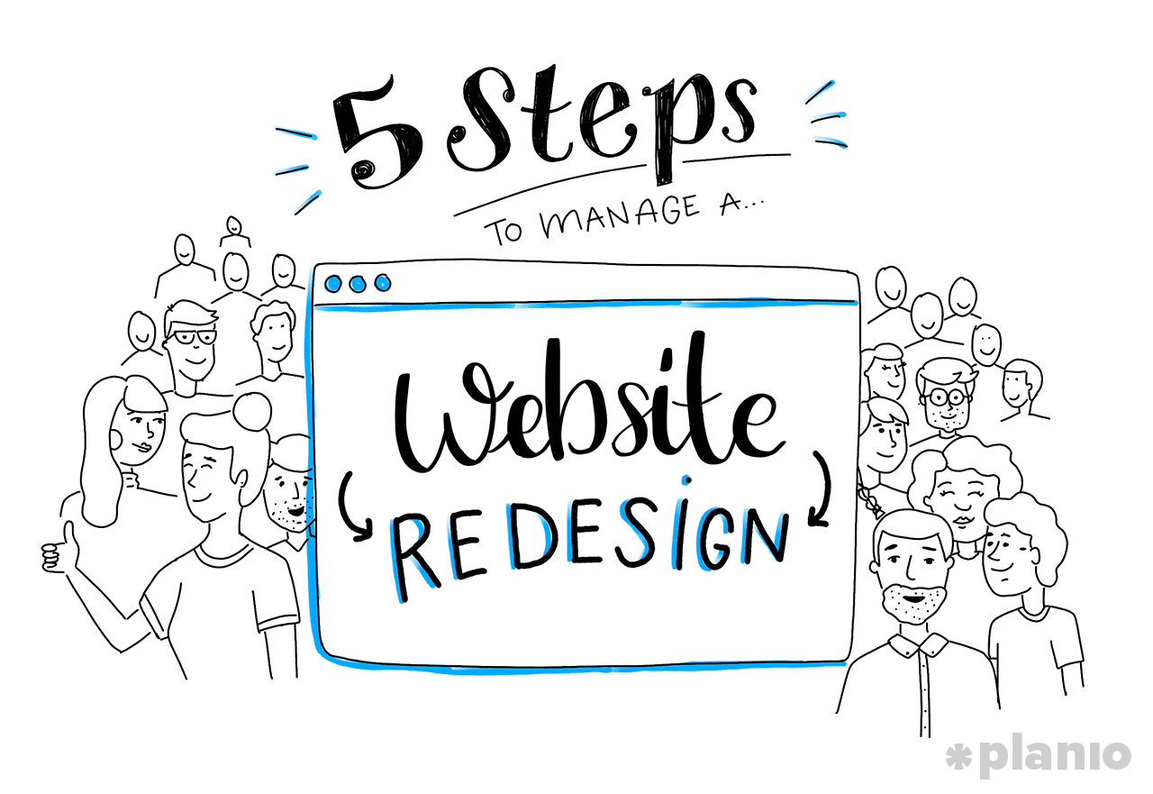 Manage a website redesign