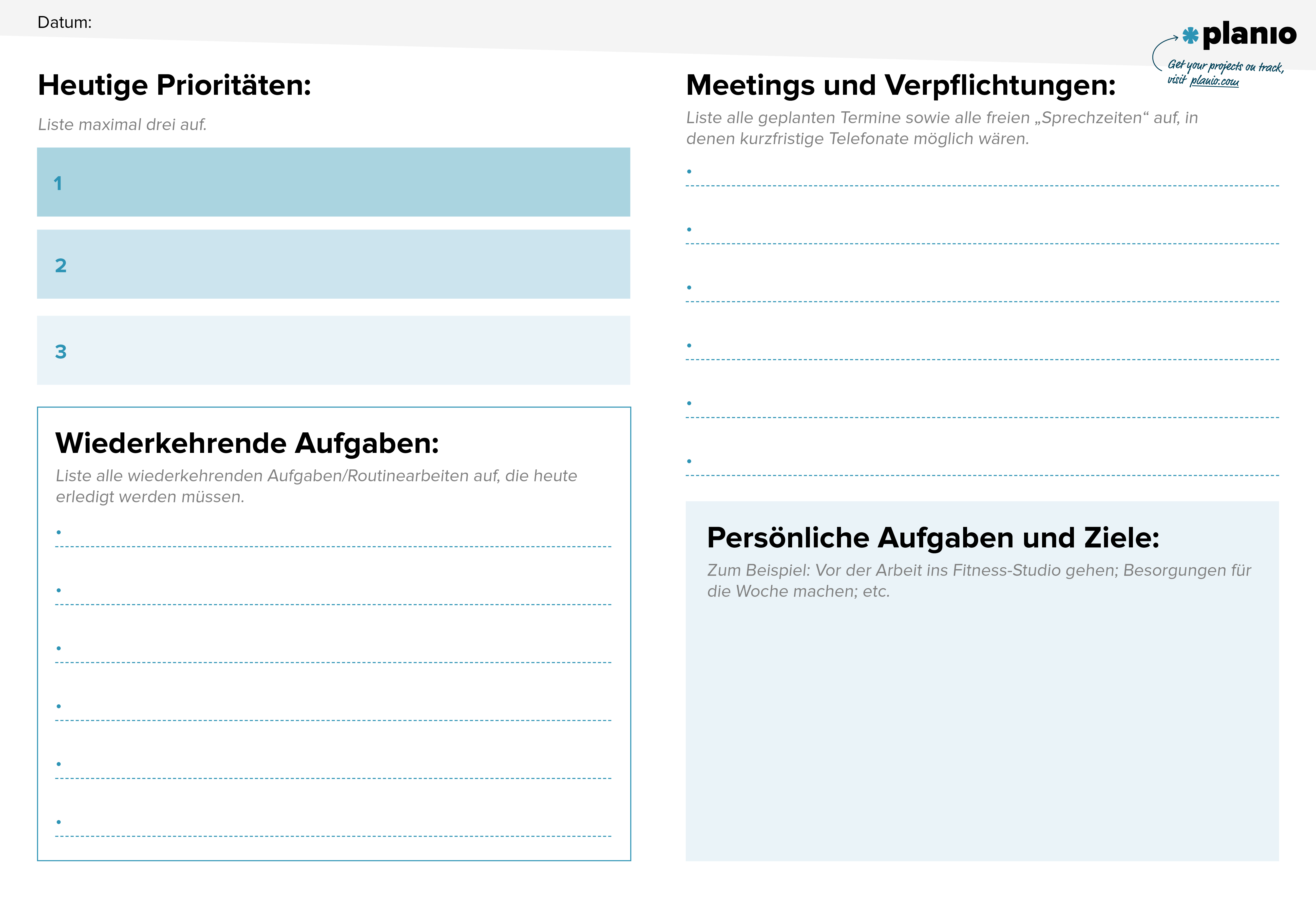 Prioritaeten verpflichtungen festlegen