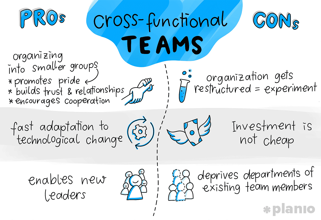 Pros and cons of a cross-functional team