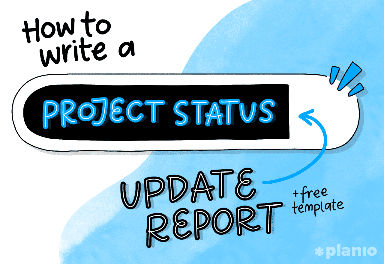 Title how to write project status update report