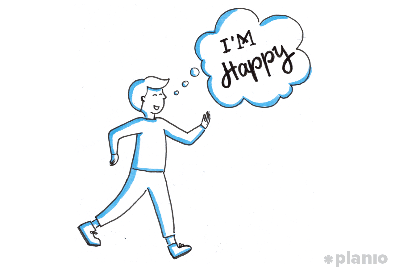 An upbeat walk helps your mood