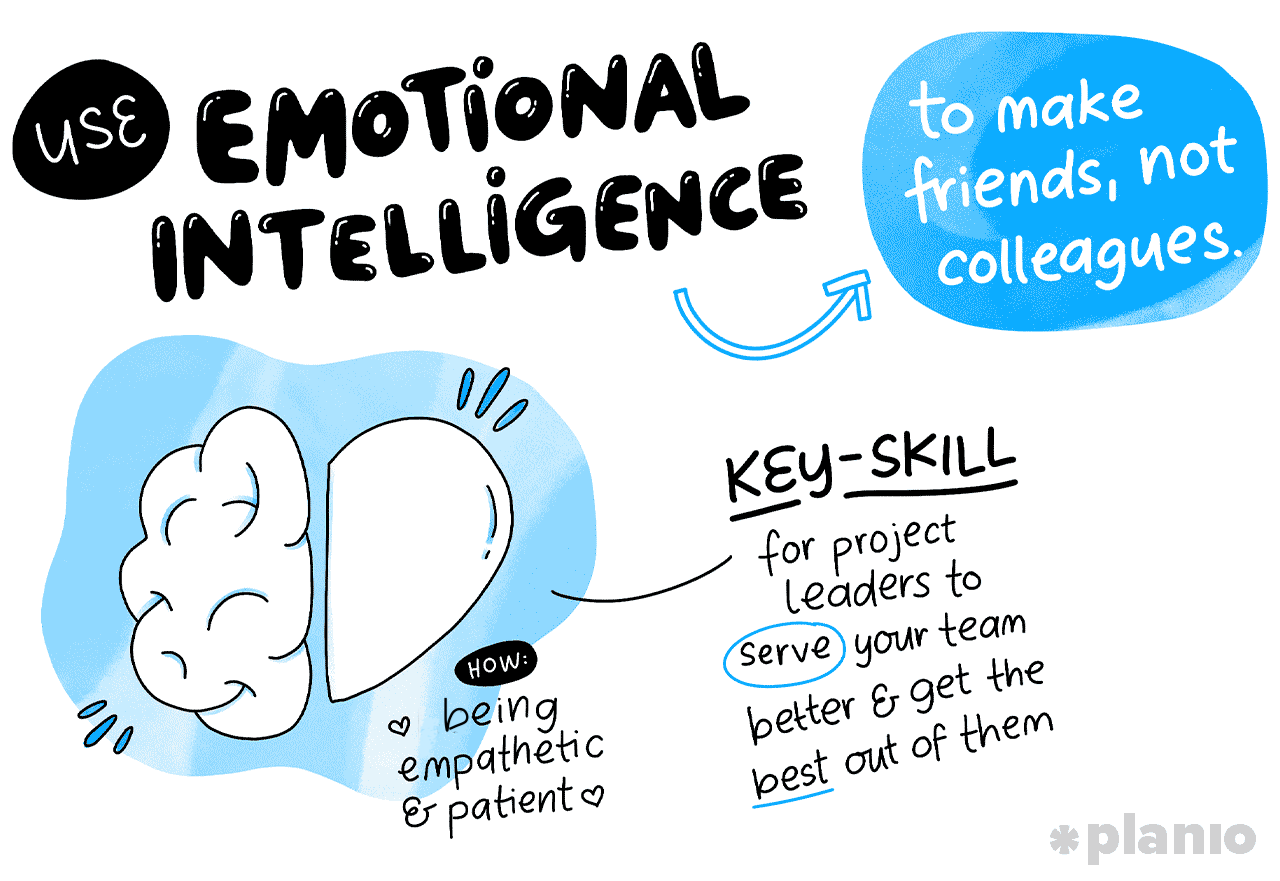 Use emotional intelligence to make friends, not colleagues