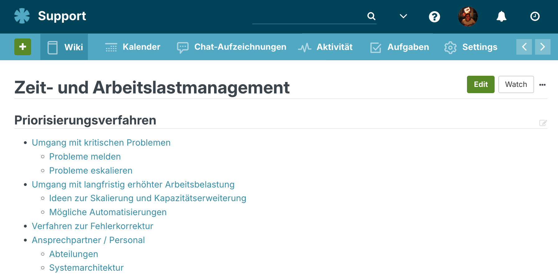 Planio-Wiki: Informationen und Ideen zum Umgang mit erhöhter Last