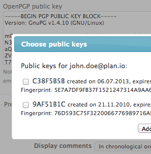 OpenPGP 鍵サーバからの取得と追加